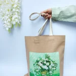 طرح توت بگ طرح گلدان با رزهای صورتی